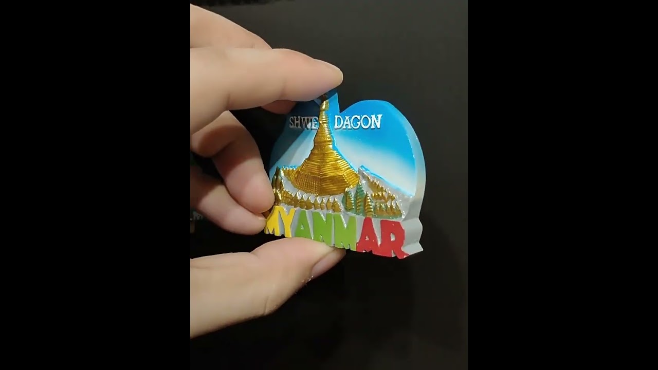 Myanmar Shwedagon Pagoda Souvenir Fridge Magnet