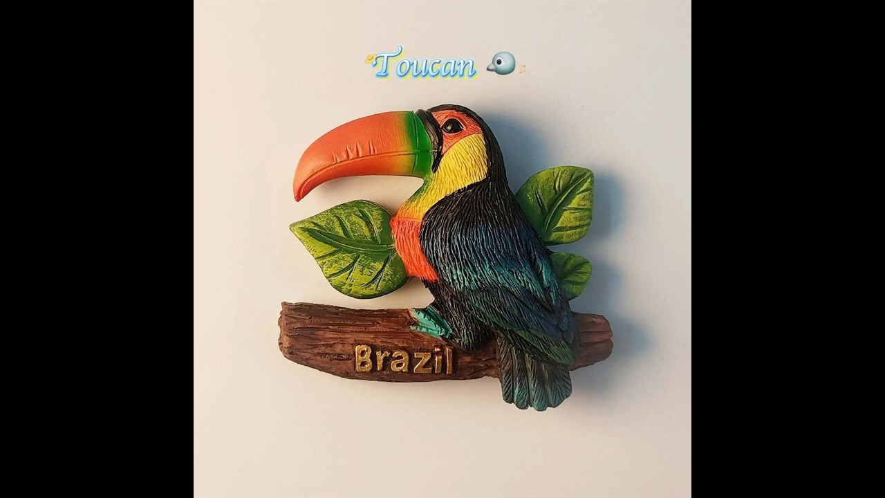 South America Brazil Toucan Fridge Magnet #fridgemagnets #brazil #toucan