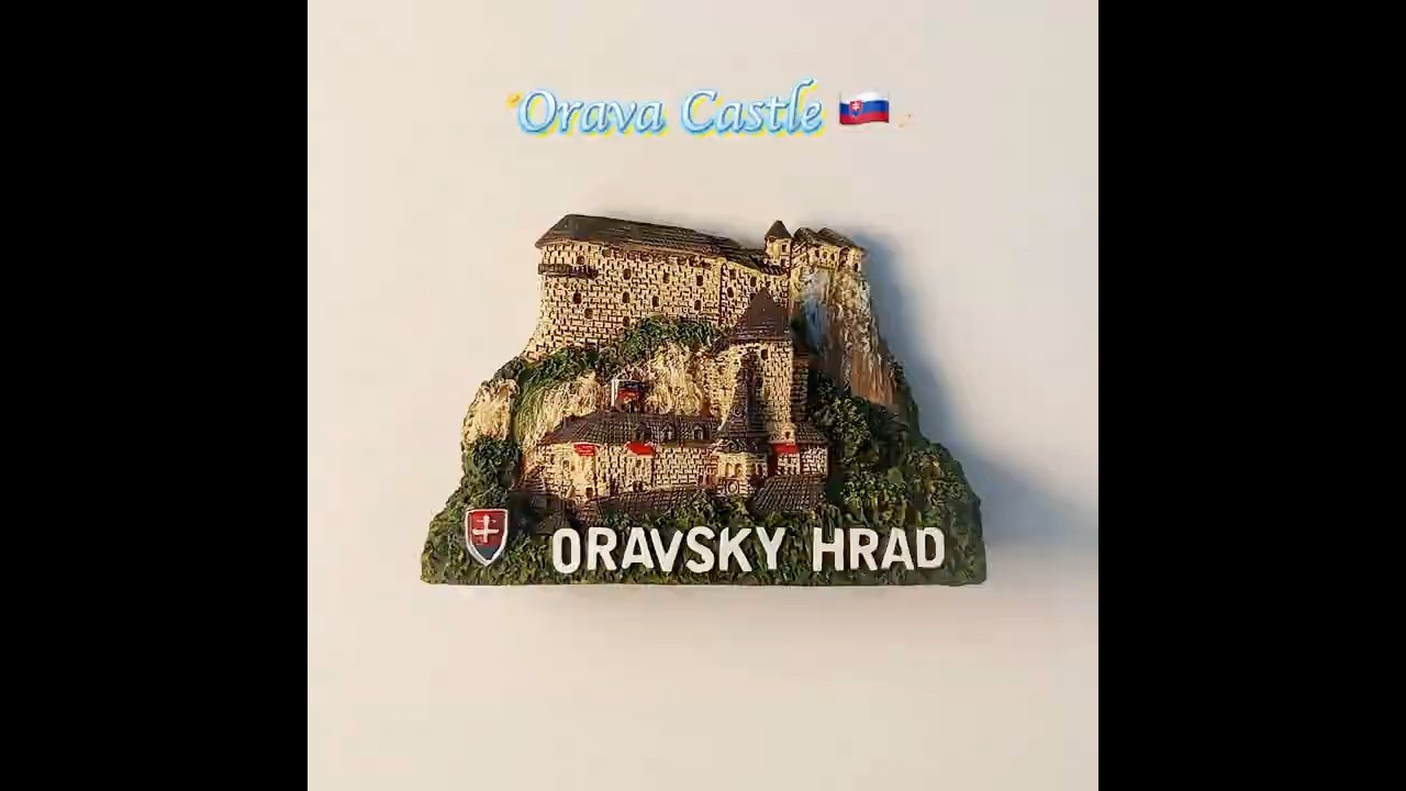 Slovakia Orava Castle — Beautiful 3D Fridge Magnet Souvenir