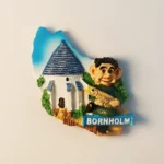 Denmark Bornholm Island Fridge Magnet front view