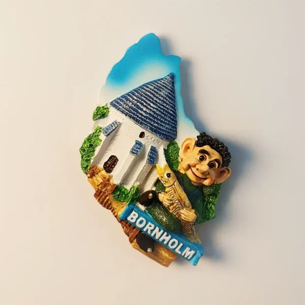 Denmark Bornholm Island Fridge Magnet right side view