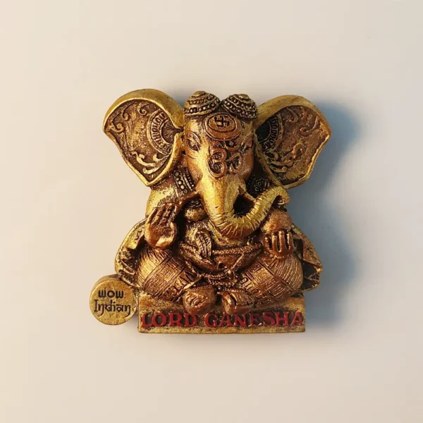 India Ganesh fridge magnet front view