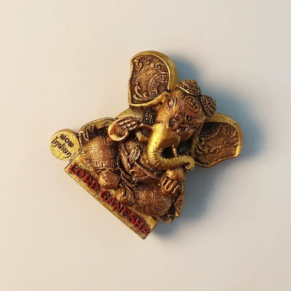 India Ganesh fridge magnet right side view