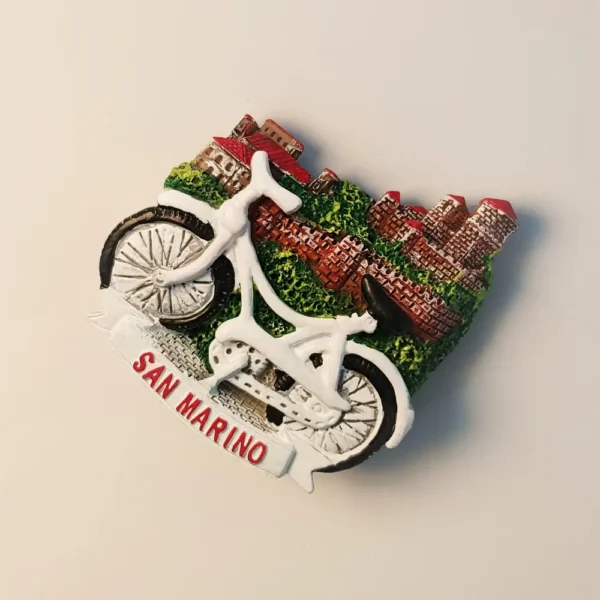 San Marino Creative Bicycle Fridge Magnet left side view