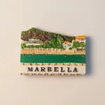 Spain Marbella Beach Scenery Fridge Magnet front view