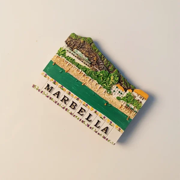 Spain Marbella Beach Scenery Fridge Magnet right side view