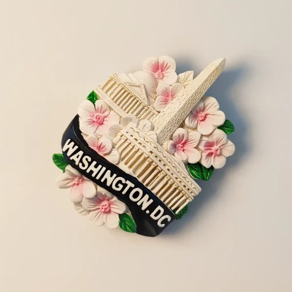 Right side view of USA Washington D.C. Landmark Monument Fridge Magnet