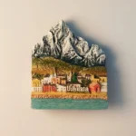 Argentina Ushuaia Snow Mountain Fridge Magnet front view