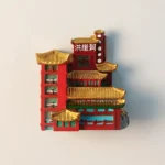 Front view of China Chongqing Hongyadong light-up fridge magnet.