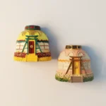 China Hohhot Yurt fridge magnet front view