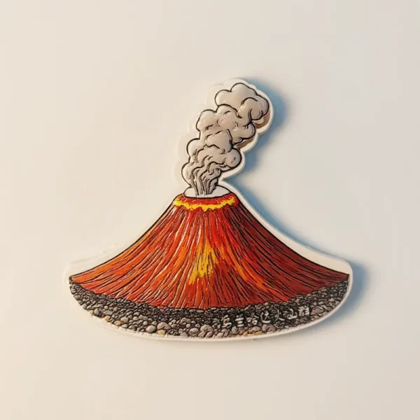 China Inner Mongolia Wulanhada Volcanic Group fridge magnet front view