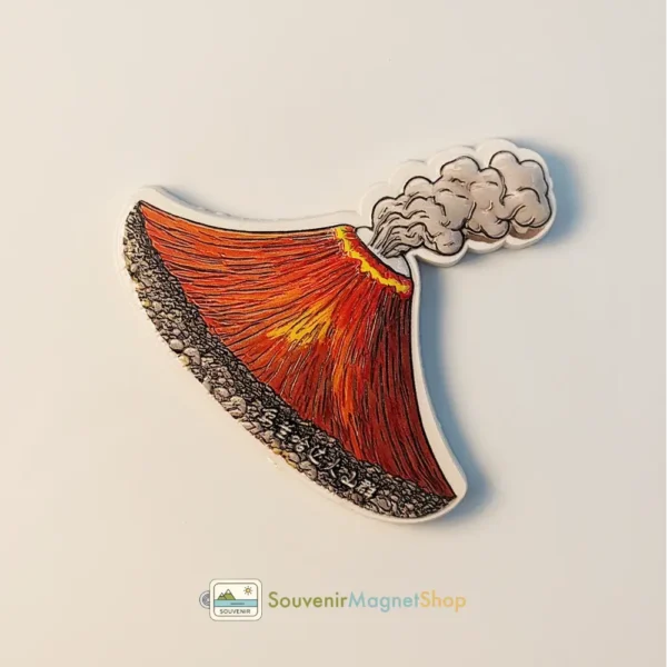 China Inner Mongolia Wulanhada Volcanic Group fridge magnet right side view