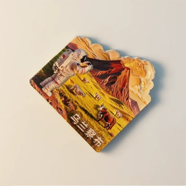 China Ulanqab Ulan Hada Volcanic Group fridge magnet right side view