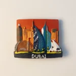 Dubai Landmarks Fridge Magnet front view
