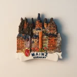 Front view of Germany Mainz Landmark Buildings Fridge Magnet