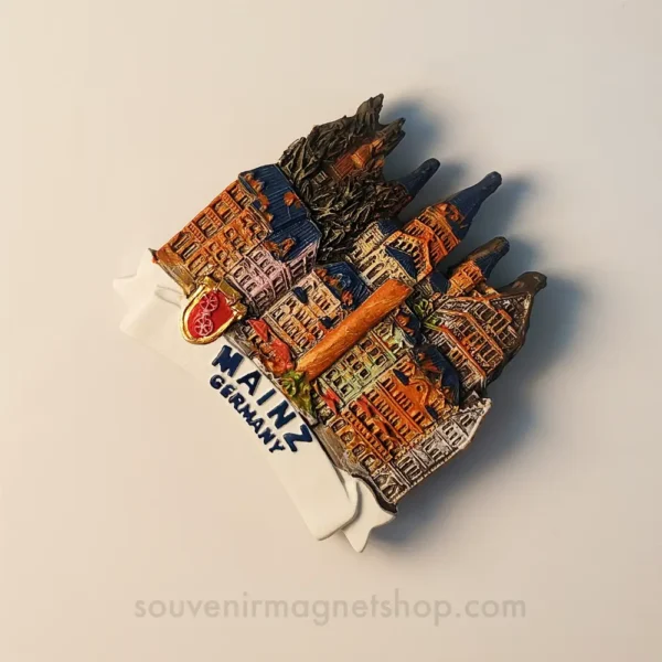 Right side view of Germany Mainz Landmark Buildings Fridge Magnet