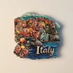 Italy Cinque Terre fridge magnet front view with colorful houses