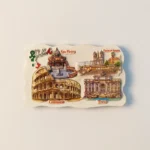 Italy Rome Colosseum St. Peter's Spanish Steps Trevi Fountain fridge magnet front view