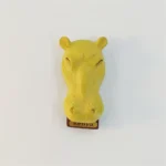 Front view of the Kenya hippo fridge magnet.