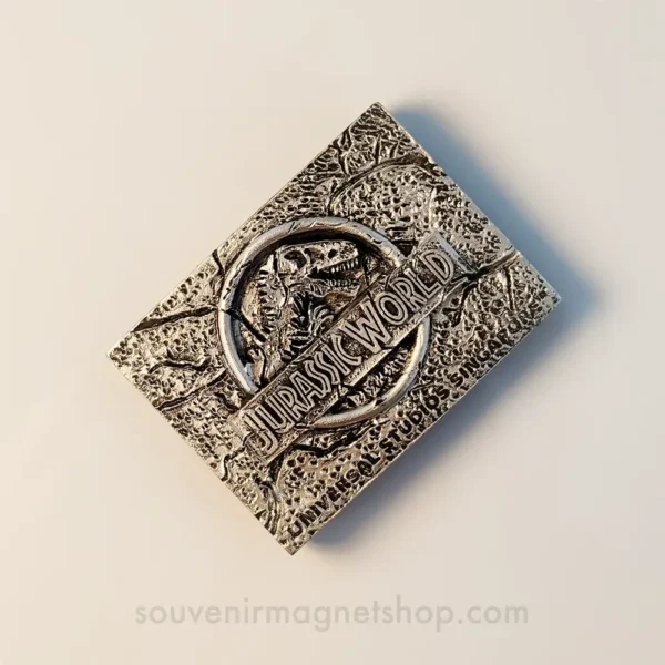 Singapore Sentosa Island Universal Studios Jurassic World fridge magnet left side view