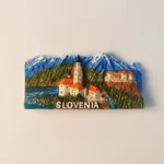 Slovenia Lake Bled Fridge Magnet front view