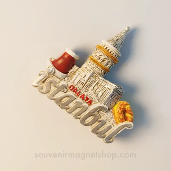 Turkey Istanbul Galata Tower fridge magnet right side view