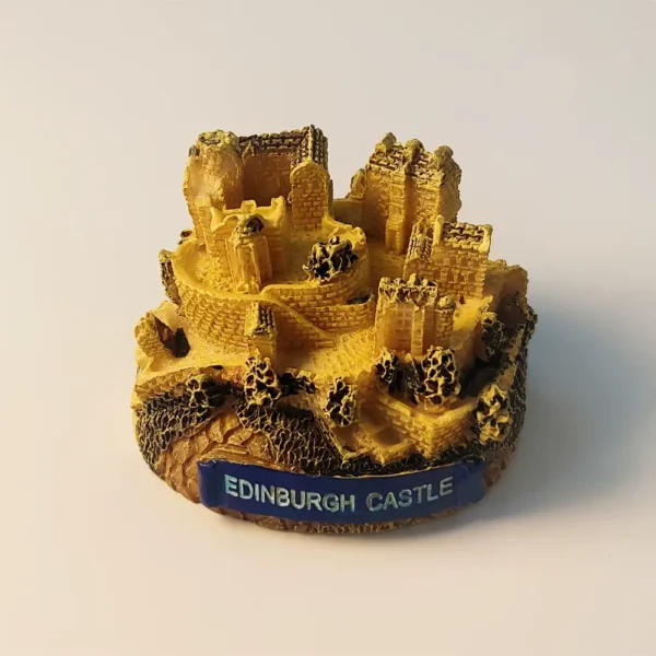 United Kingdom Edinburgh Castle 3D Architectural Ornaments Fridge Magnet front view
