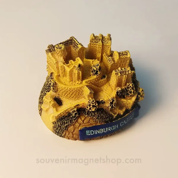 United Kingdom Edinburgh Castle 3D Architectural Ornaments Fridge Magnet left side view