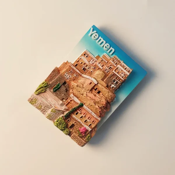 Yemen Shibam Ancient City Fridge Magnet right side view