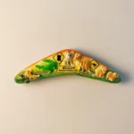 Australia Boomerang Wildlife Fridge Magnet front view
