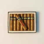 Front view of the Cuba Cigar Box Fridge Magnet, a unique Cuban souvenir decoration.