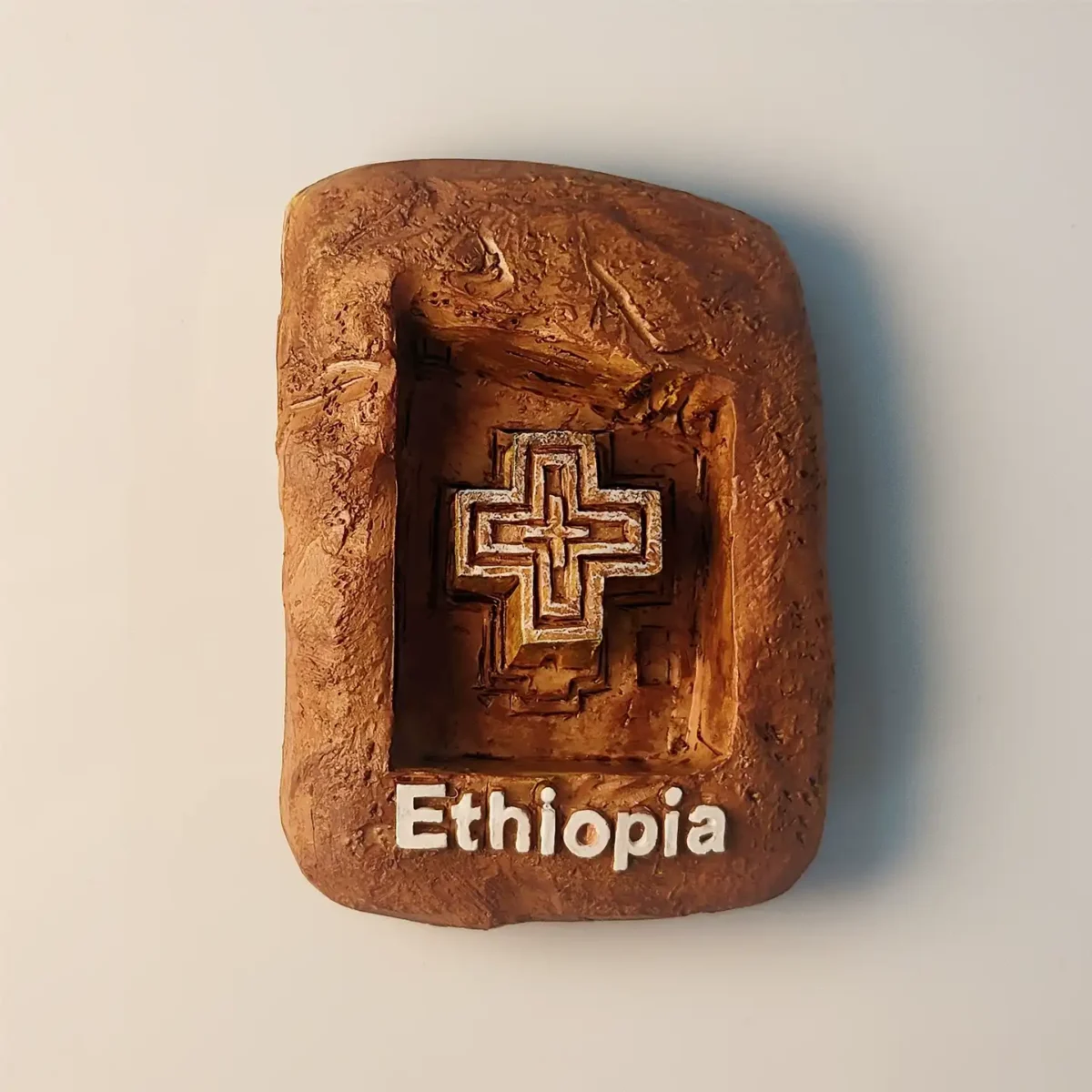 Ethiopia Ethiopian Cross fridge magnet front view