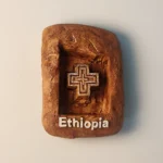 Ethiopia Ethiopian Cross fridge magnet front view