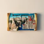 Hungary Budapest landmarks 3D fridge magnet front view