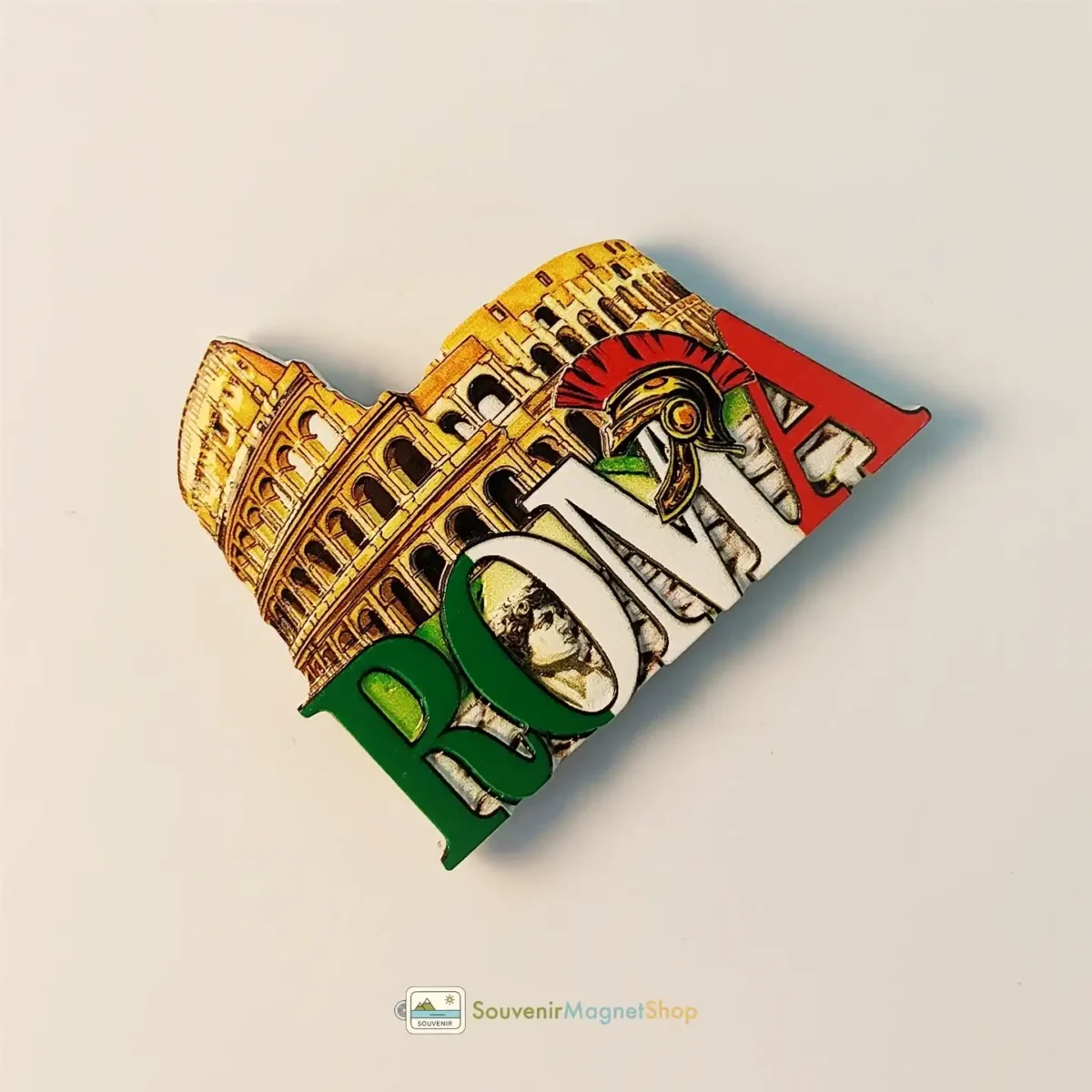 Italy Rome Colosseum fridge magnet left side view