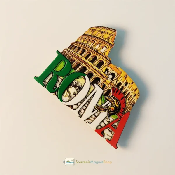 Italy Rome Colosseum fridge magnet right side view