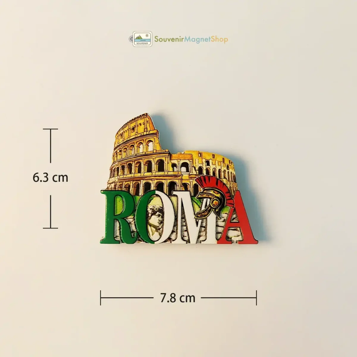 Italy Rome Colosseum fridge magnet size view