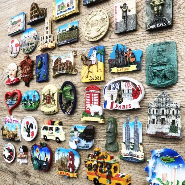 Souvenir Magnet Collections Showcase