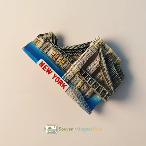 USA New York Brooklyn Bridge Fridge Magnet right side view