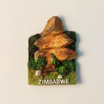 Front view of Zimbabwe Balancing Rocks fridge magnet