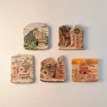 China Five Great Mountains (Wuyue) fridge magnet collection front view