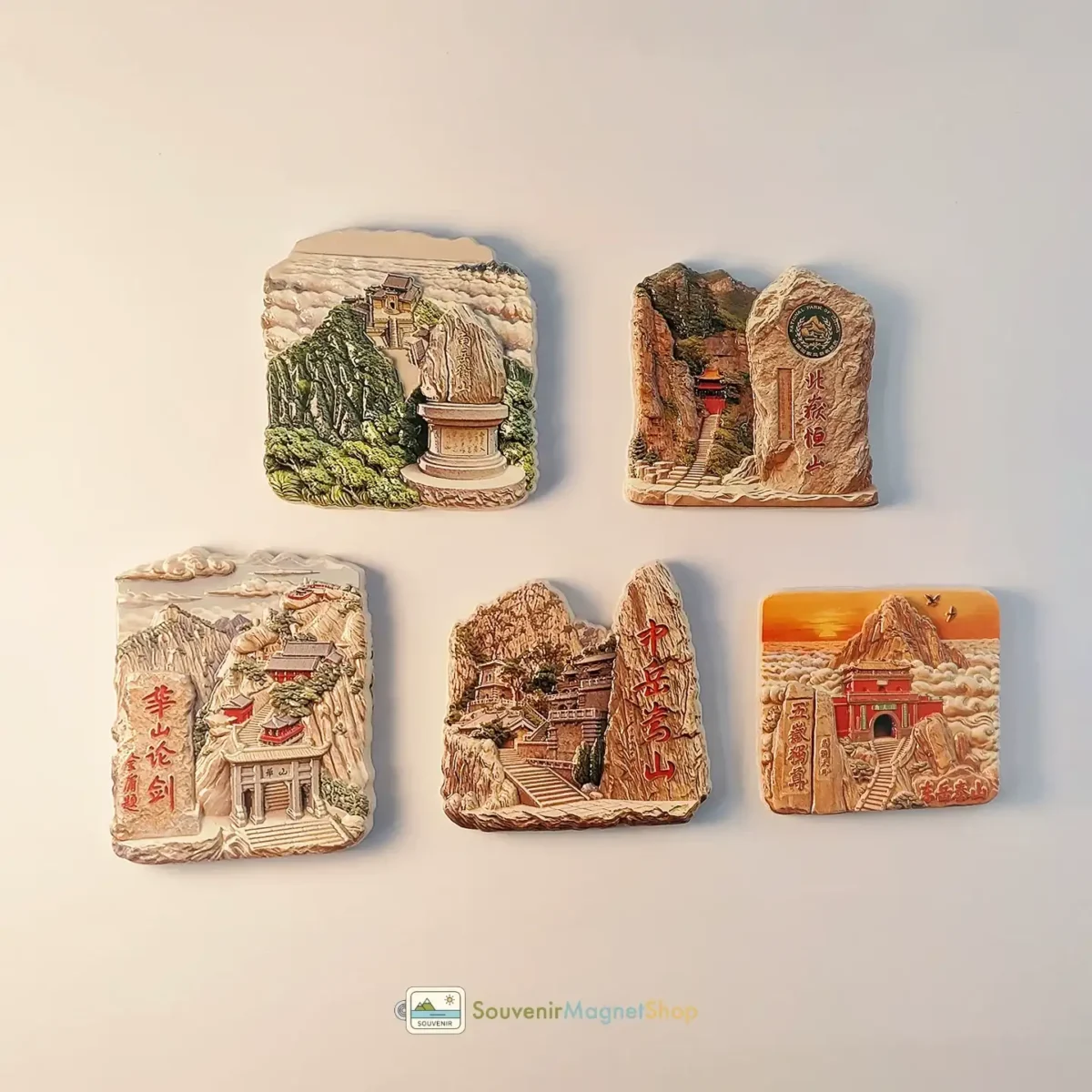 China Five Great Mountains (Wuyue) fridge magnet collection right view