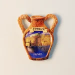 Cyprus Paphos Castle amphora fridge magnet front view