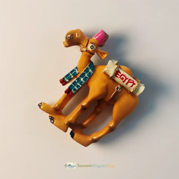 Egypt creative scarf camel fridge magnet right view.