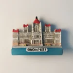 Hungary Budapest Parliament Building fridge magnet front view.
