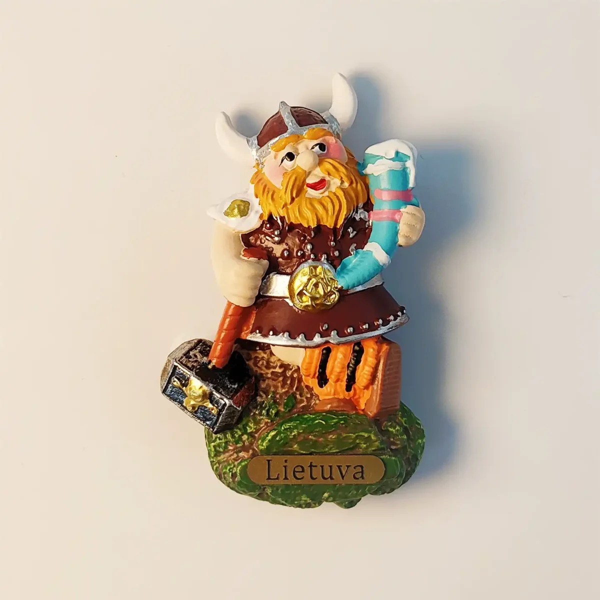 Lithuania Viking fridge magnet front view.