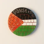 Palestine creative flag wall fridge magnet front view.
