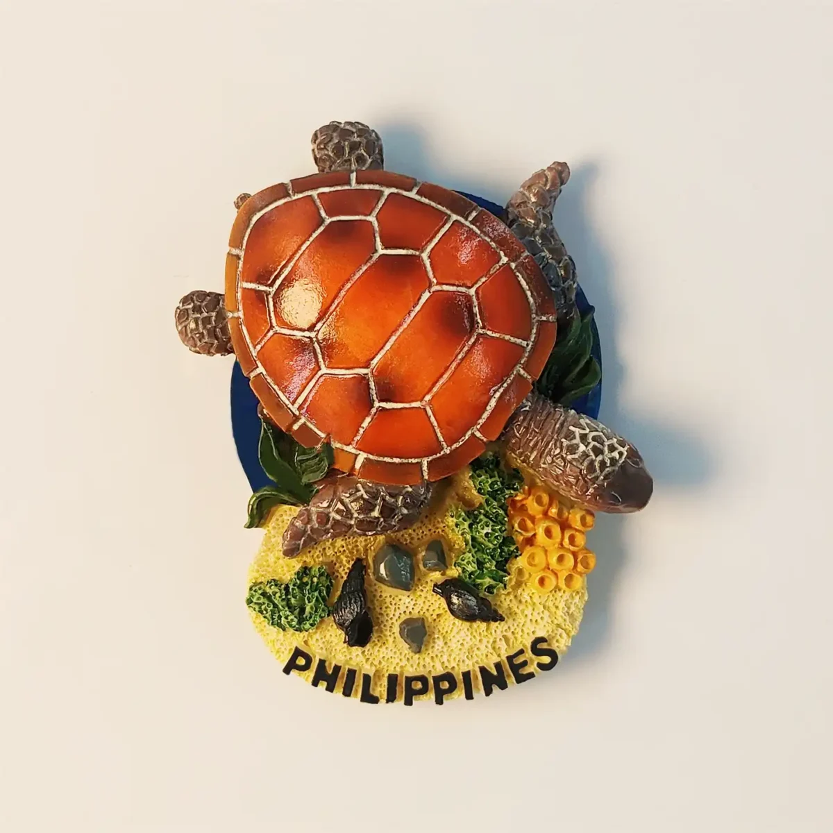 Philippines sea turtle beach fridge magnet front view