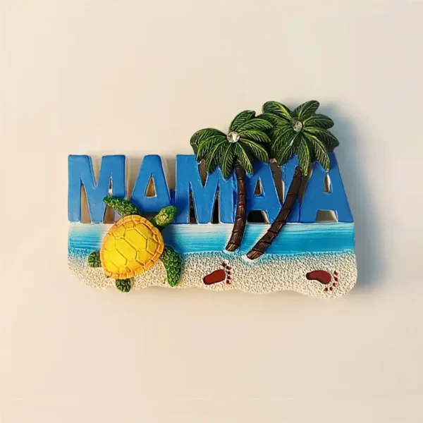 Romania Mamaia Beach fridge magnet front view.