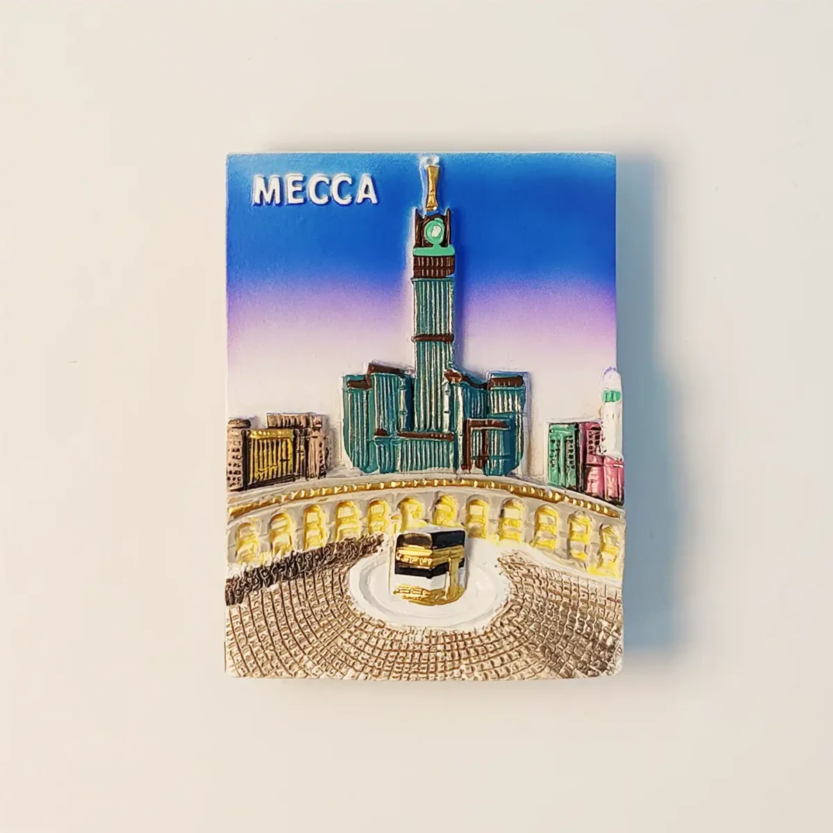 Saudi Arabia Mecca Grand Mosque fridge magnet front view